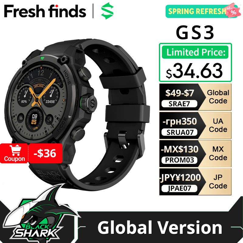 Smartwatch Store - [World Premiere]Blackshark GS3 Smart Watch Global