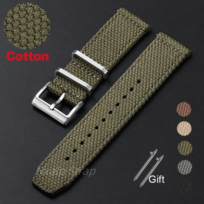 Nylon Nato Strap - 20mm 22mm Nylon Cotton Watch Strap