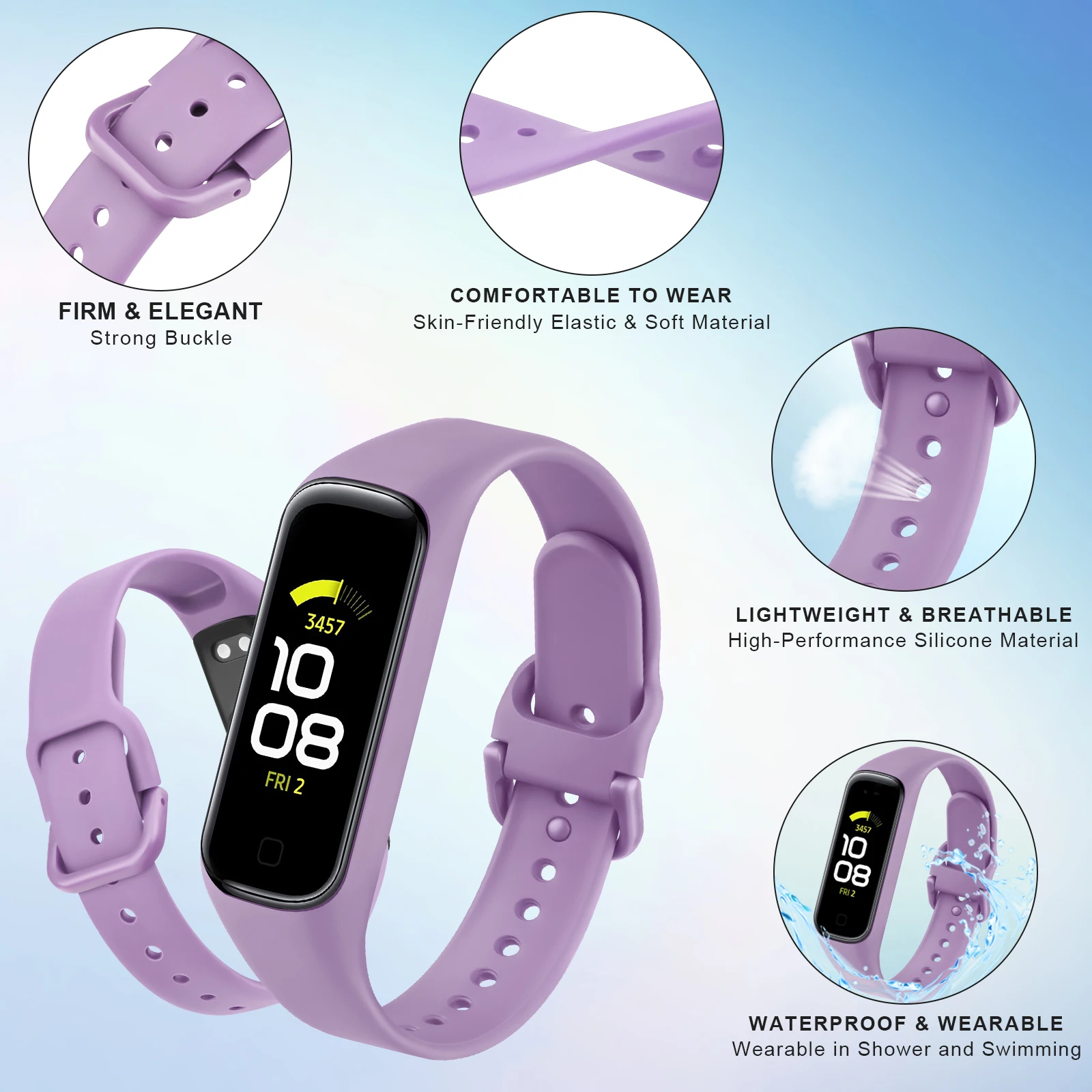 Soft Silicone Strap For Samsun - Silicone Band Replacement recension och pris