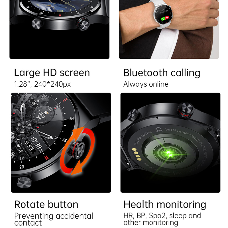 GPS ECG+PPG Bluetooth Call Sma - Smartwatch Custom recension och pris