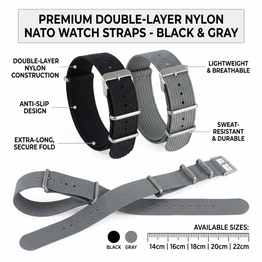 14/16/18/20/22mm NATO Watch Ba - Nylon Nato Strap recension och pris