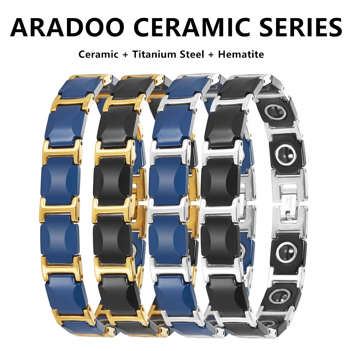 Dreamy Blue Ceramic Bracelet T - Ceramic Link Bracelet recension och pris