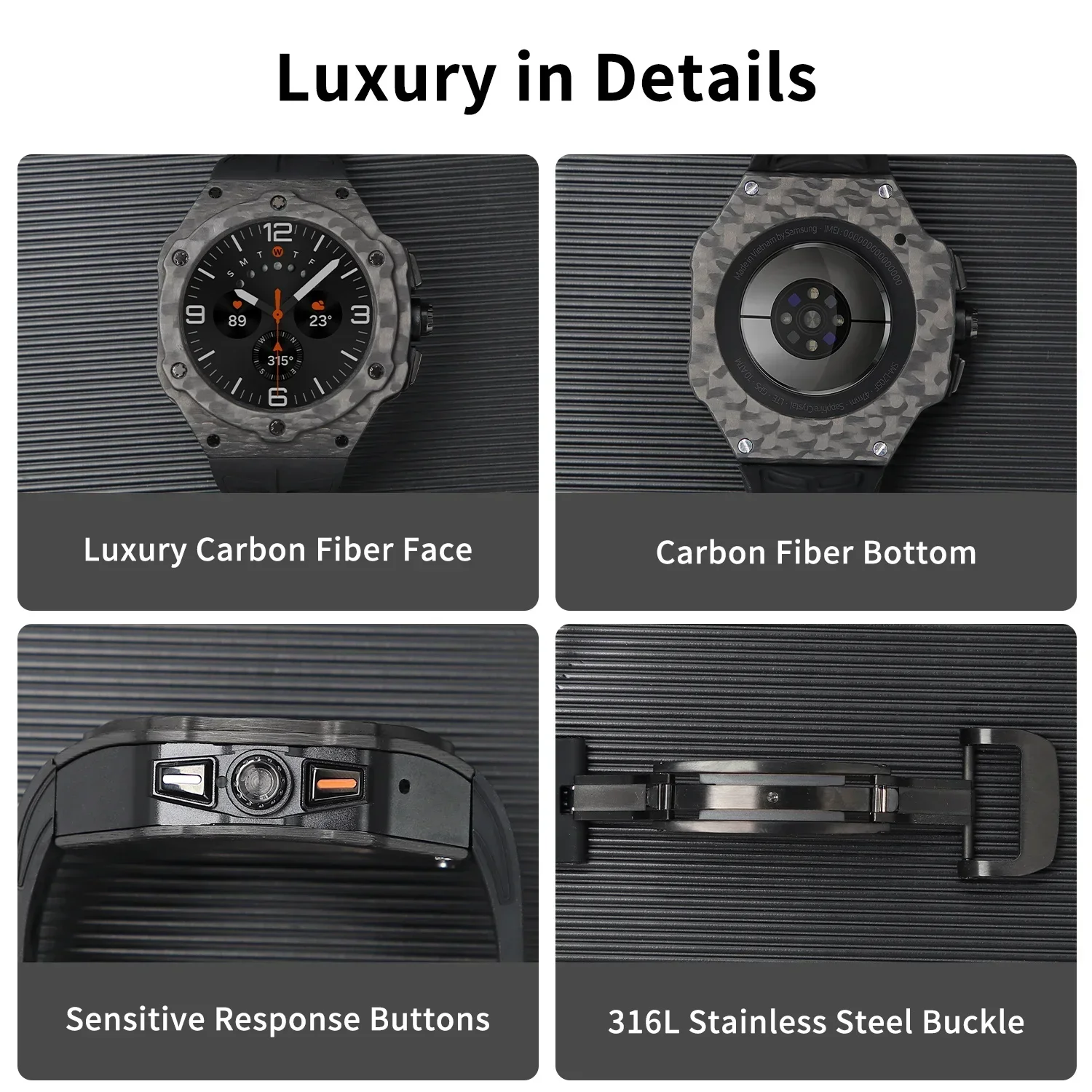 Luxury Modification Kit for Sa - Samsung Smartwatch Ultra Accessories recension och pris