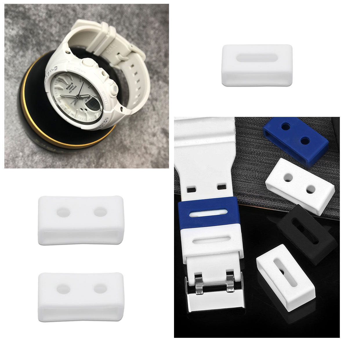 3Pcs Silicone Watch Band Loops - Silicone Band Replacement recension och pris
