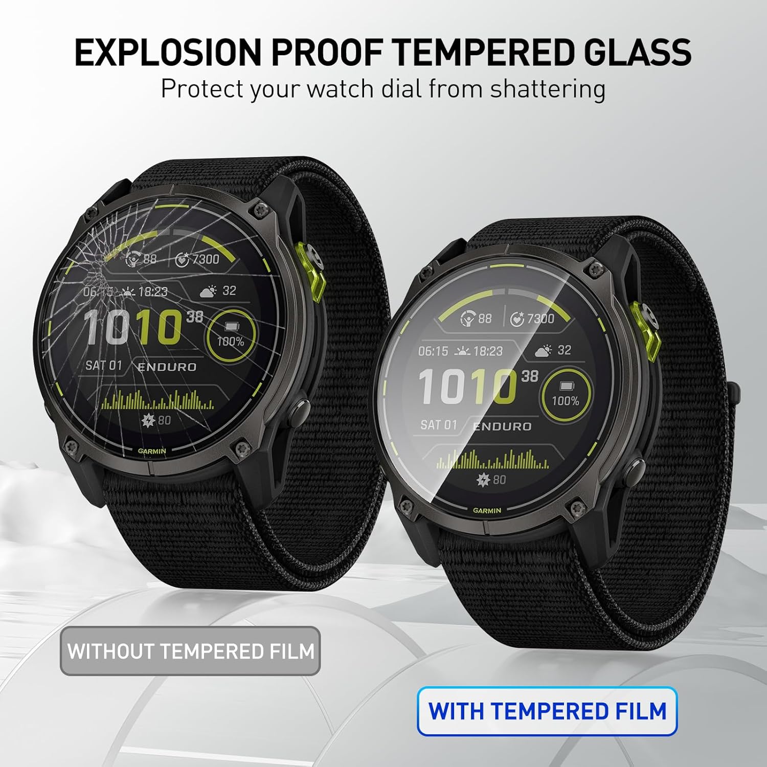 Tempered Glass Films For Garmi - Garmin Smartwatch Accessories recension och pris