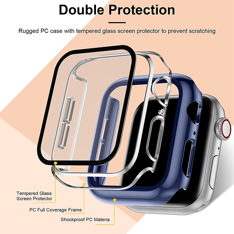 Tempered Glass+cover For Apple - Garmin Smartwatch Accessories recension och pris