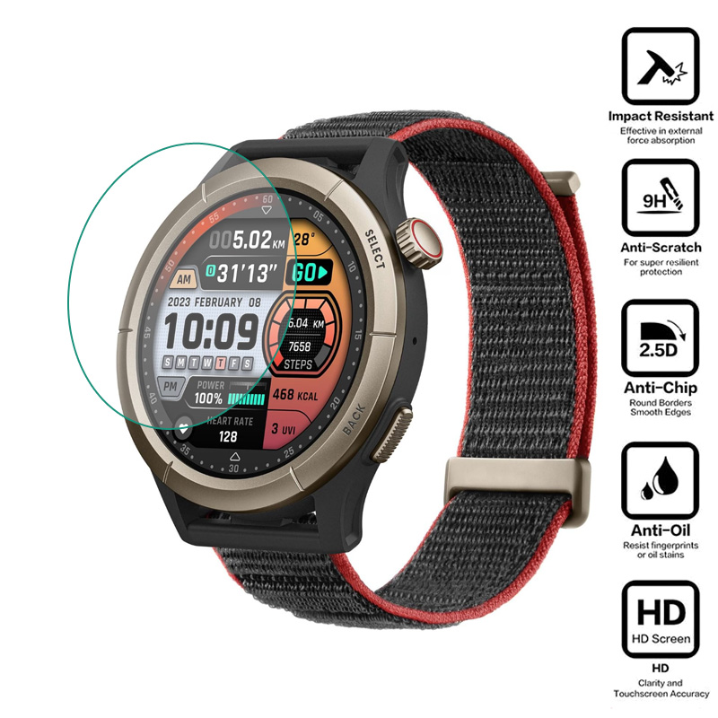 Hard Glass Smartwatch HD Clear - Amazfit Smartwatch Accessories recension och pris