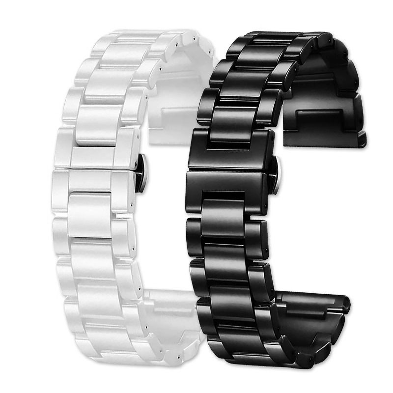 22mm ceramic watch Strap For A - Ceramic Link Bracelet recension och pris