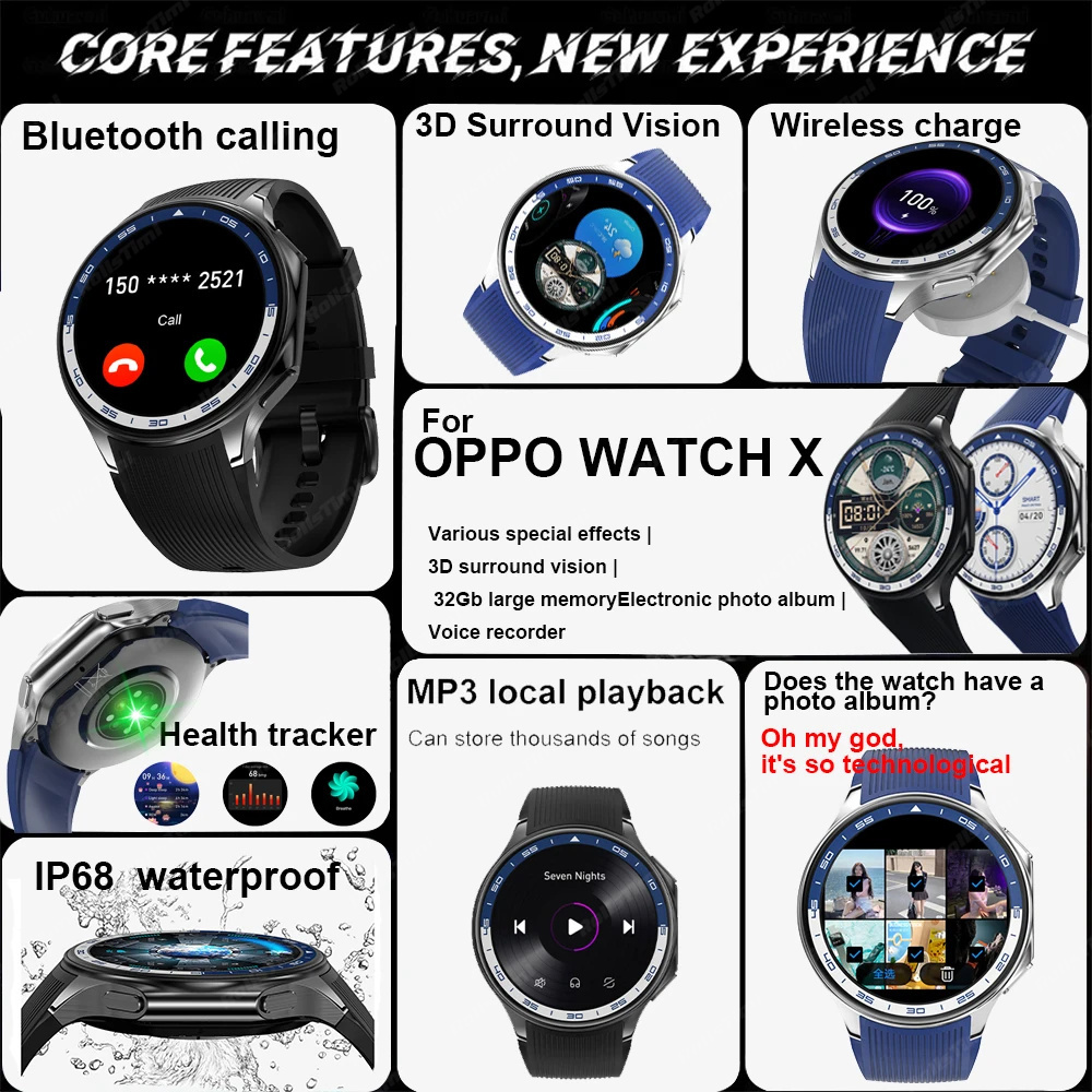 1.43 AMOLED Smart Watch 3D Sur - Smartwatch X recension och pris
