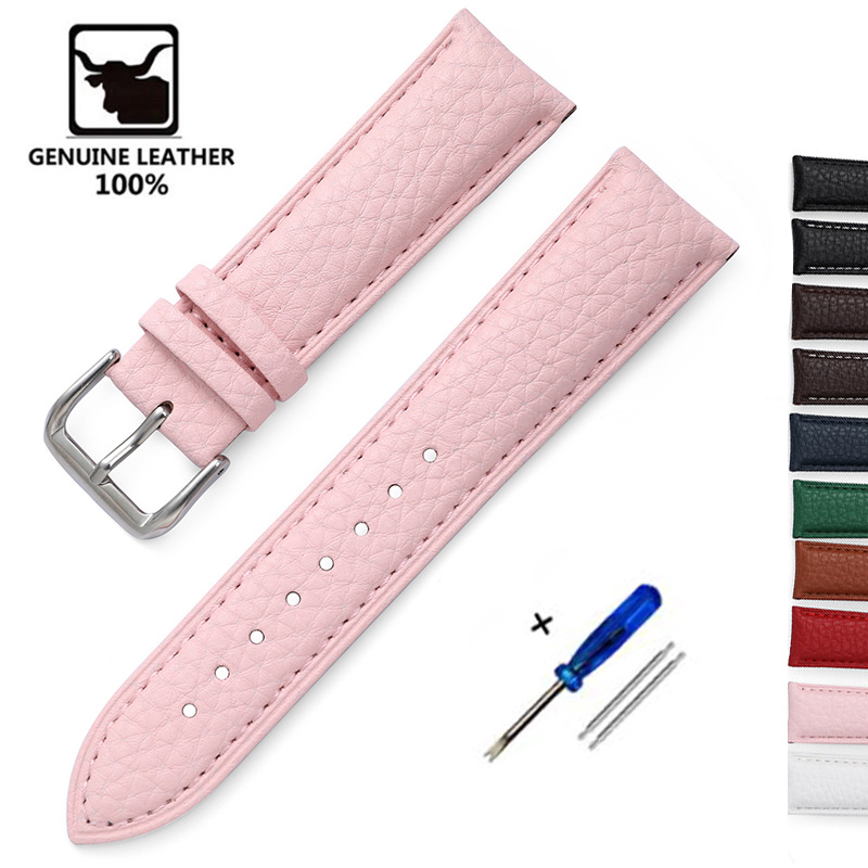 Litchi Pattern Soft Leather Wa - Nylon Nato Strap recension och pris