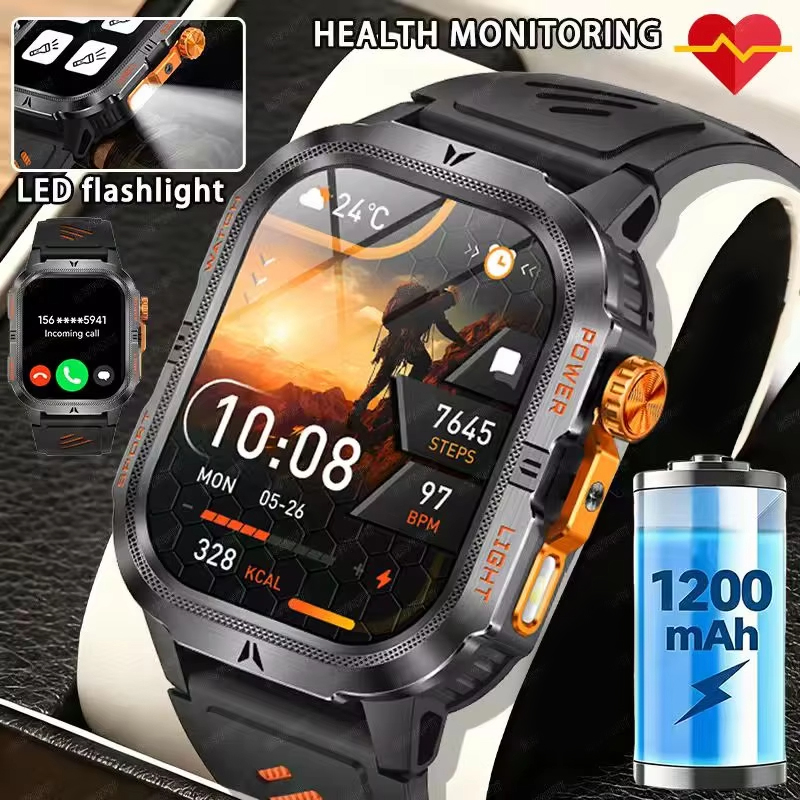 2026 Rugged Military Smart Wat - Smartwatch M Active recension och pris