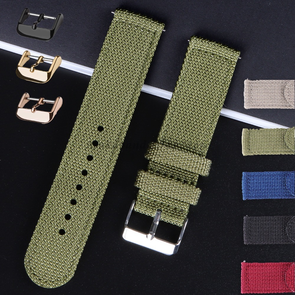 18 20 22 24mm Nylon Canvas Str - Nylon Nato Strap recension och pris
