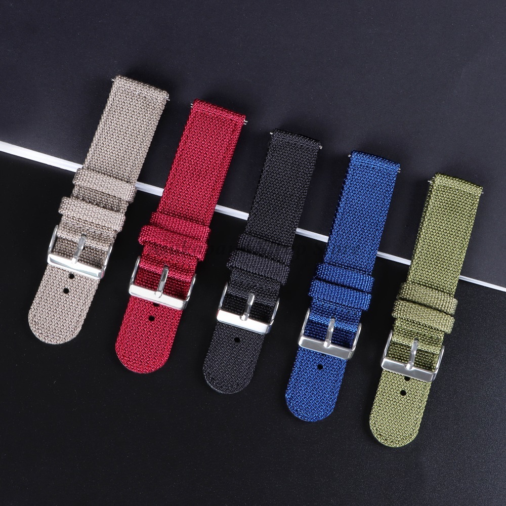 18 20 22 24mm Nylon Canvas Str - Nylon Nato Strap recension och pris