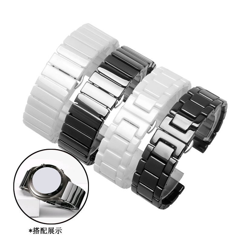Ceramic 22mm watch band for Sa - Ceramic Link Bracelet recension och pris