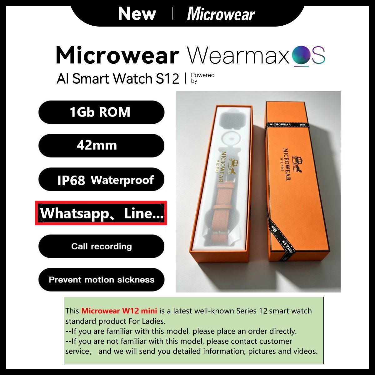 Microwear W12mini Smartwatch R - Smartwatch M Active recension och pris