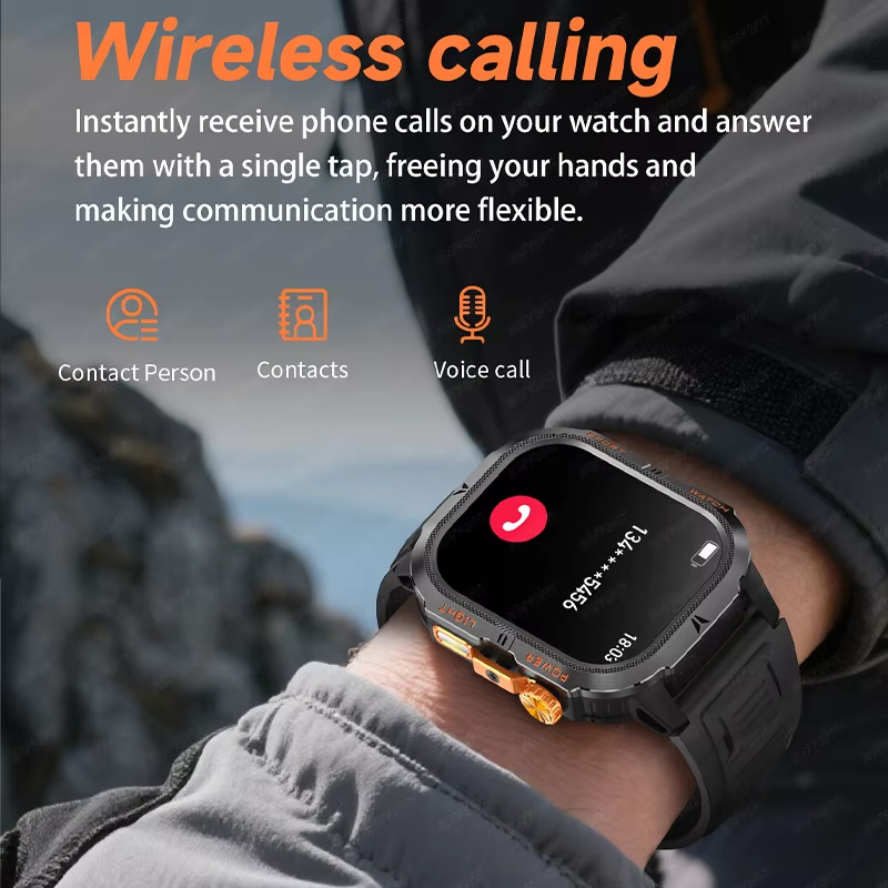 2026 Rugged Military Smart Wat - Smartwatch M Active recension och pris