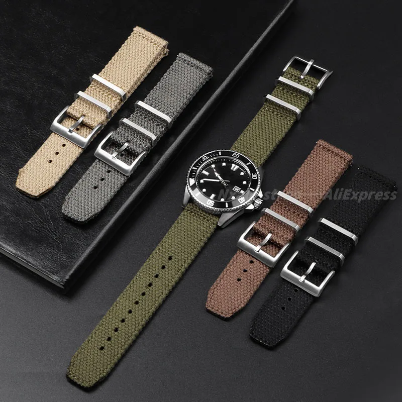 20mm 22mm Nylon Cotton Watch S - Nylon Nato Strap recension och pris