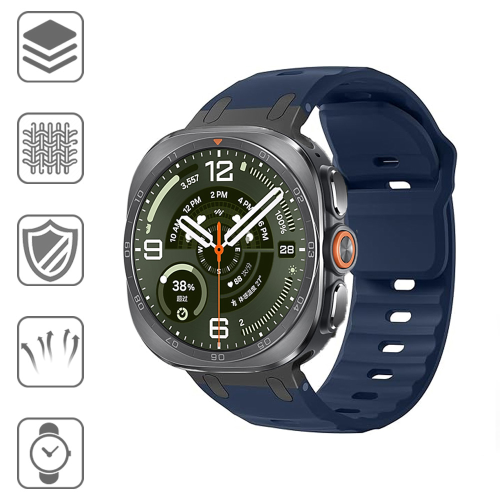 Metal+Silicone Band For Samsun - Samsung Smartwatch Ultra Accessories recension och pris