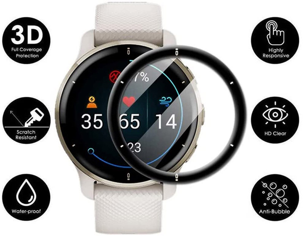 3D Curved Edge Protective Film - Garmin Smartwatch Accessories recension och pris