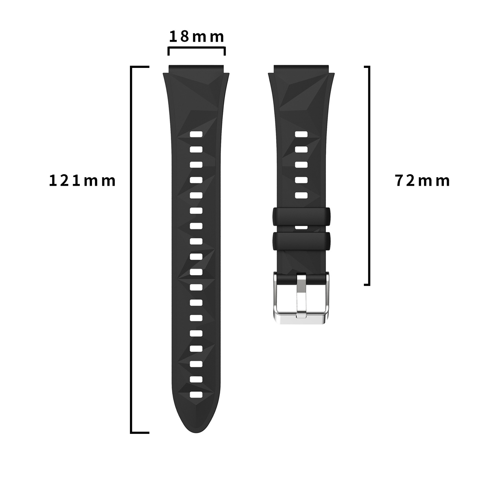 18mm/22mm Silicone Strap For h - Titan Smartwatch Accessories recension och pris