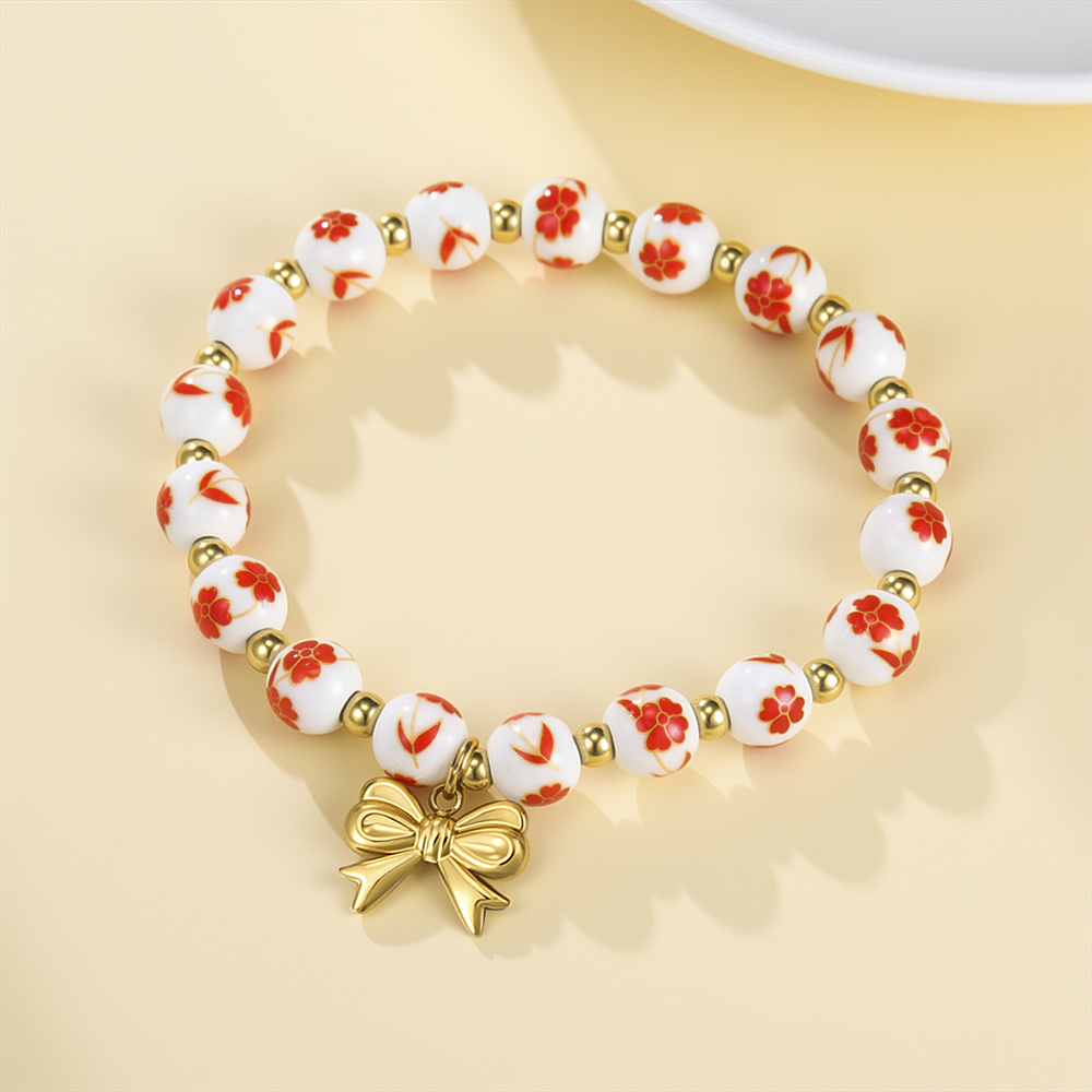Colorful Ceramic Bead Bracelet - Ceramic Link Bracelet recension och pris