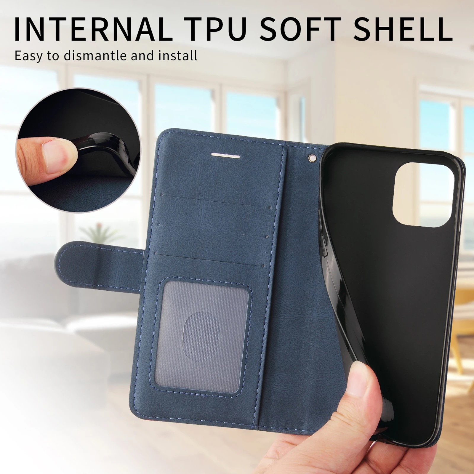 Leather Wallet Flip Case for O - Oppo Find X8 recension och pris